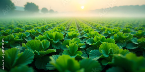 Aerial Drone Footage of Natural Ecological Winter Vegetable Field Carrot and Farming Landscape, Sustainable Agriculture, 4K, Vegetable Field. broccoli field