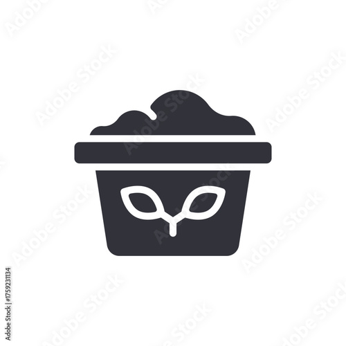 Potted Plant Graphic Fresh Sprouts Development Germination