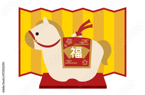 午の土鈴　干支の置物