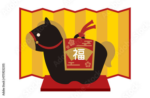 午の土鈴　干支の置物