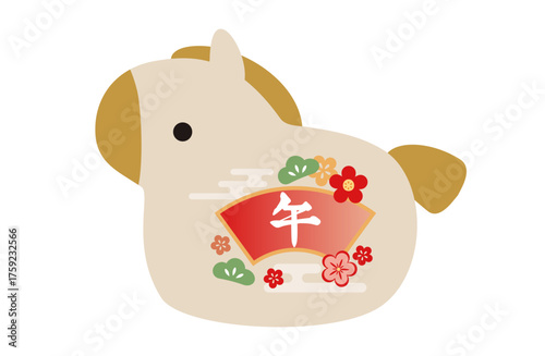 午の土鈴　干支の置物