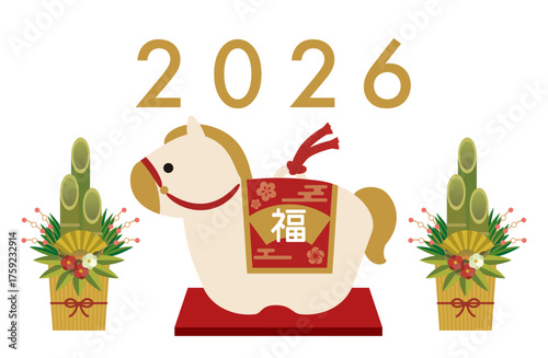 午の土鈴　干支の置物