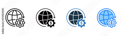Global Finance icon multiple style 