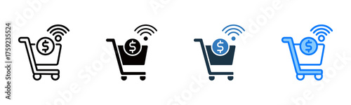 Ecommerce icon multiple style 