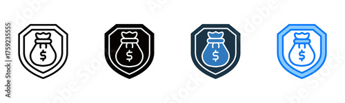 Financial Security icon multiple style 