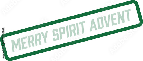 Merry Spirit Advent Stamp Design for Holiday Countdown and Seasonal Festivities