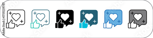 Endorsement Icon Pack Multistyle Illustration