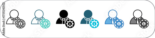 Administrator Icon Pack Multistyle Illustration