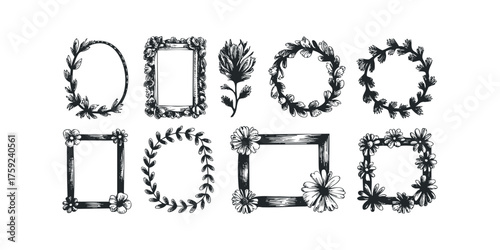 Floral Wreath and Frame Collection