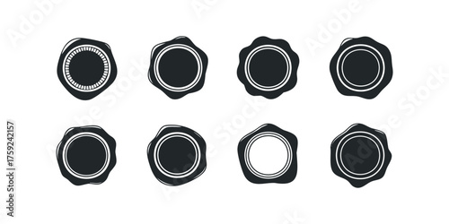 Collection of eight diverse wax seal stamps