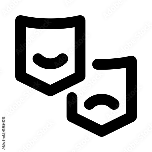 Drama Icon Line Style