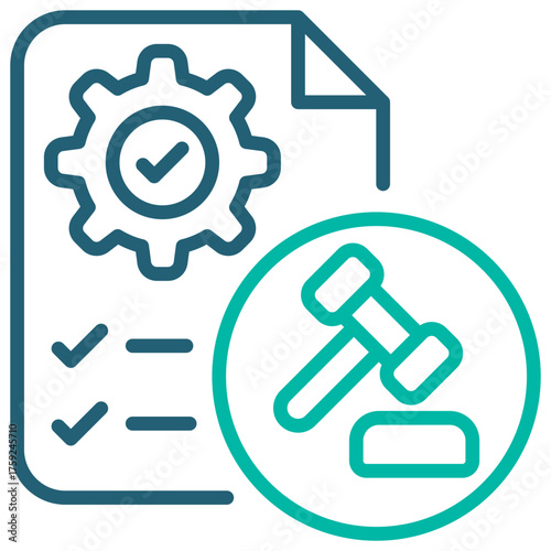 Regulator Outline Blue Icon