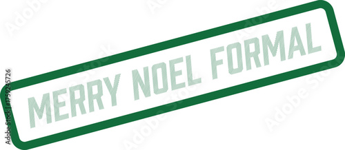 Elegant Merry Noel Formal Stamp for Holiday Galas and Seasonal Event Invitations and Promotions