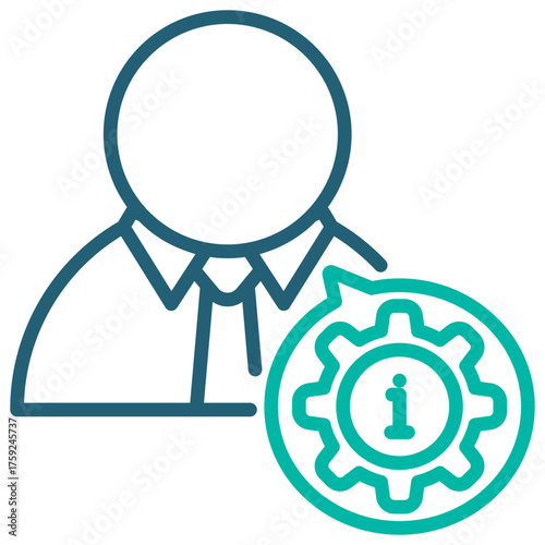 Administrator Outline Blue Icon