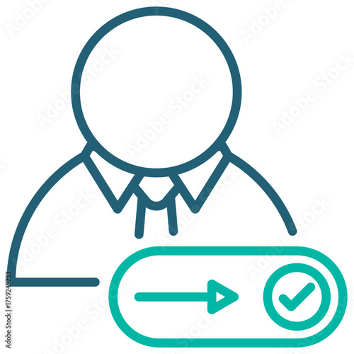 Enabler Outline Blue Icon