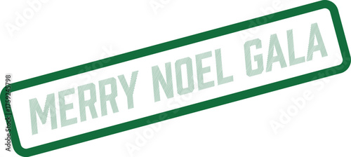 Vibrant Merry Noel Gala Stamp for Grand Holiday Celebrations and Upscale Event Promotions Design