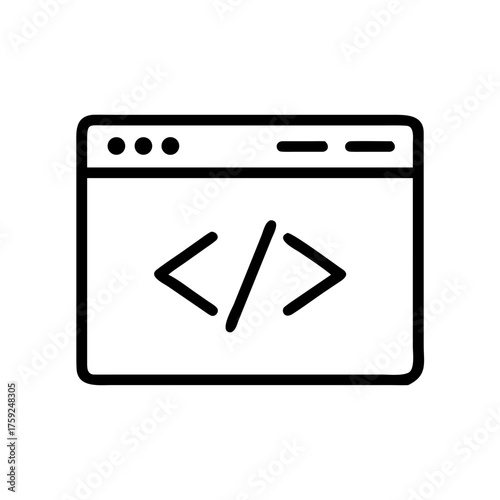 Web Code Programming Symbol