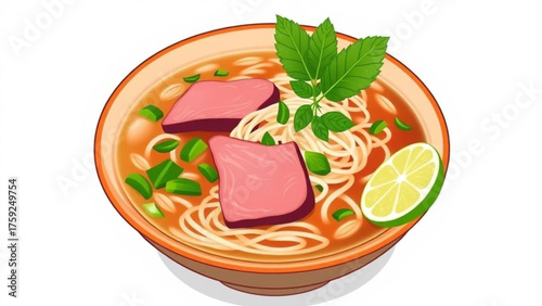 A healthy, fresh appetizer plate with ham and cheese sandwiches, meat, and red tomatoes with basil and green lettuce vector