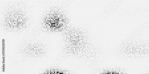 black dots on a white background that disappear,  vector illustration eps10