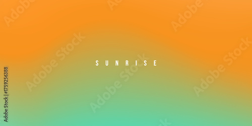 Vibrant Sunrise Gradient Background. Modern Abstract Sky with Smooth Transition of different color combination