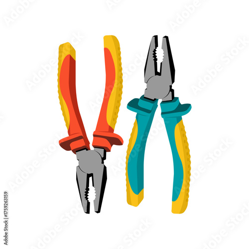 pliers isolated on white