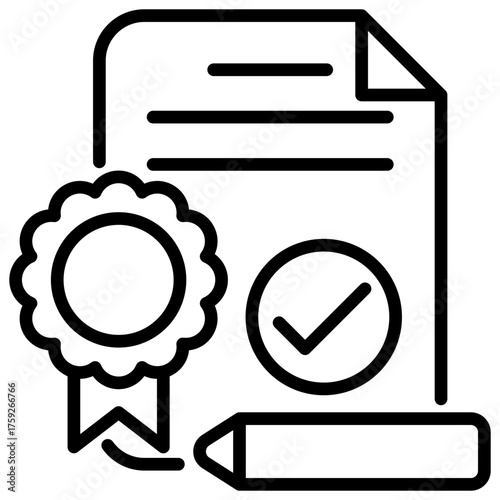 Notary Outline Icon