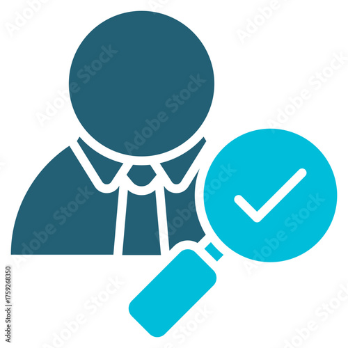 Validator Blue White Icon