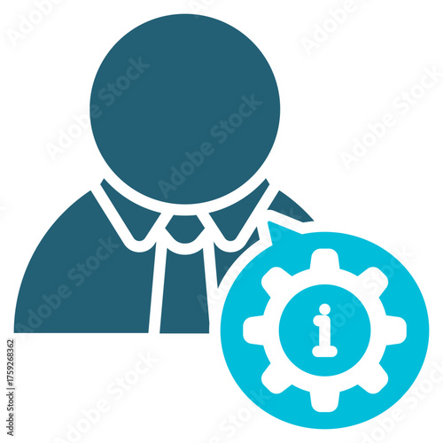 Administrator Blue White Icon