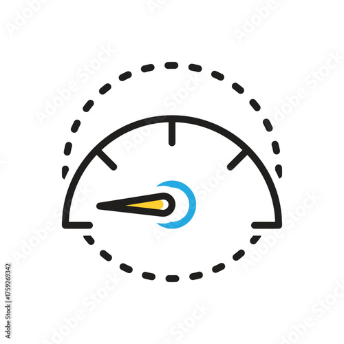 Multi color icon for slowly