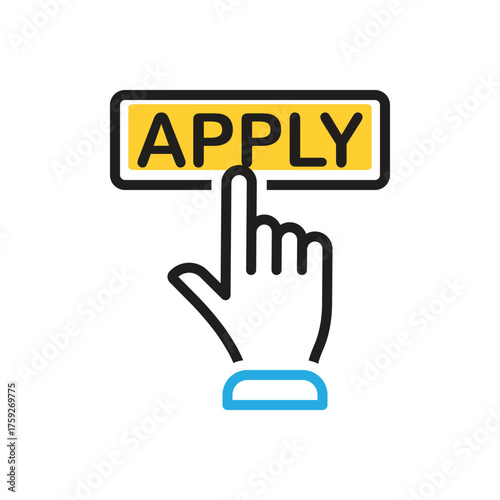 Multi color icon for apply