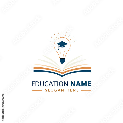 Modern education vector logo ideas symbolizing learning, innovation, and knowledge. Perfect for schools, universities, online courses, coaching centres, or educational
