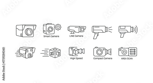 Collection of hand-drawn automotive piston line art icons and sketches for mechanical engineering vector