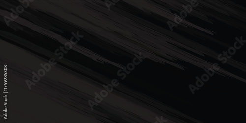 Black brush stroke vector. Grunge design element. Dirty texture banner. Painted rectangles and long strokes.