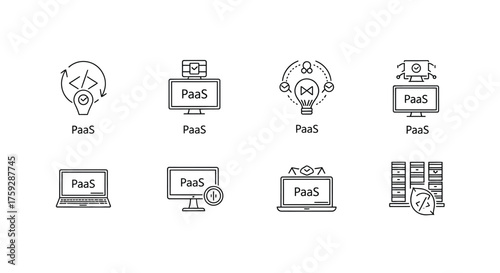 Digital security icons representing network security cybersecurity data protection and system authentication vector