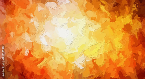 Vibrant Abstract Textured Background in Warm Hues Evoking Intense Energy and Fiery Passion Exploding with Light and Color an Artistic Masterpiece of Bold Strokes and Dramatic Contrast