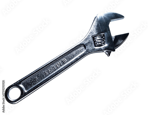  Floating Steel Wrench – Futuristic Tool Design PNG