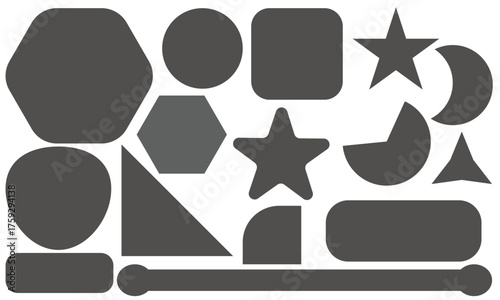 Pictures or photos frame collage layout abstract photo frames and template