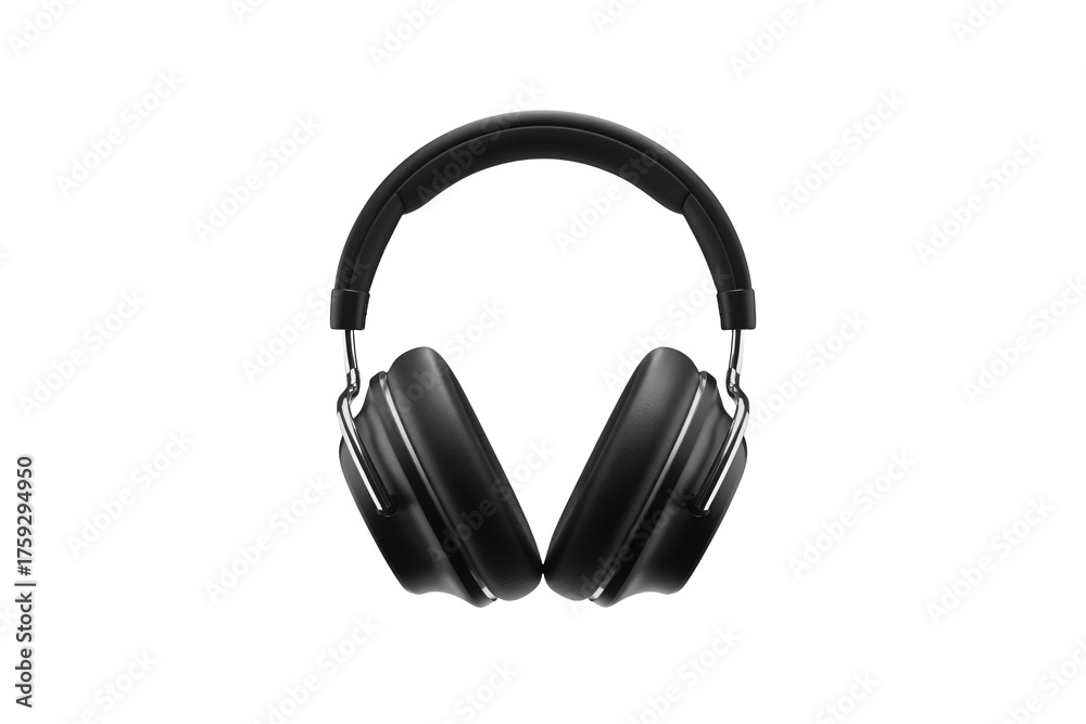 Fototapeta premium Experience pure sound with these wireless black headphones