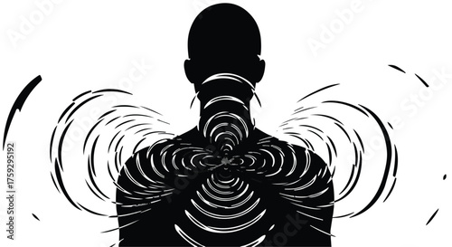 Powerful lion's head emerges from bold lettering symbolizing strength and courage