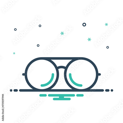 Mix icon for prescription glasses