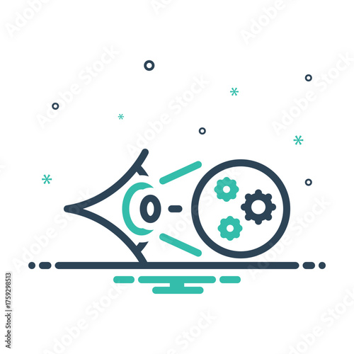 Mix icon for eye cancer