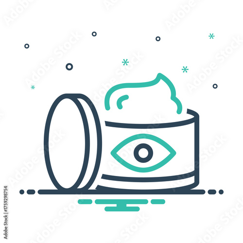 Mix icon for eye ointment