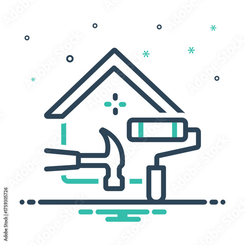 Mix icon for home makeover