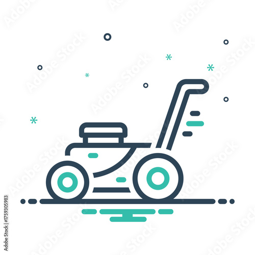 Mix icon for lawn mower