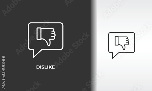 Dislike Vector, Icon Or Logo Sign Isolated Symbol Illustration