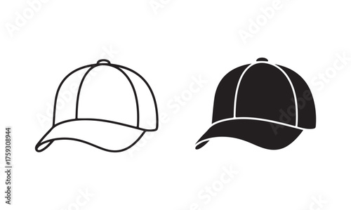 Baseball cap vector illustration. Cap icon