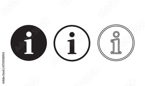 Information icon vector. info icon
