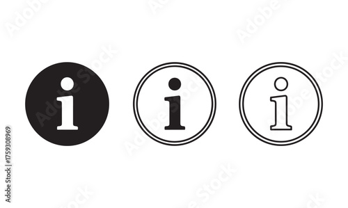 Information icon vector. info icon