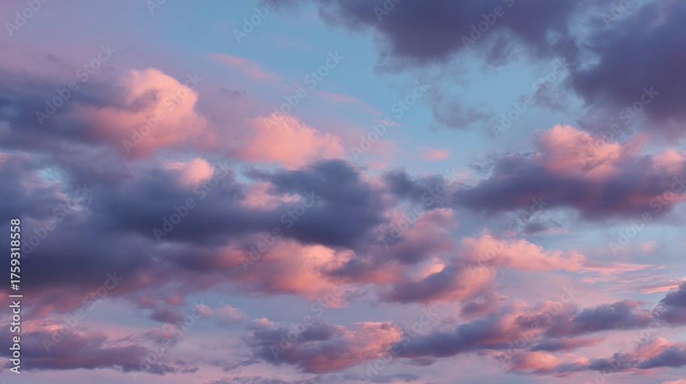 Obraz premium Dramatic cloudscape at sunset or sunrise