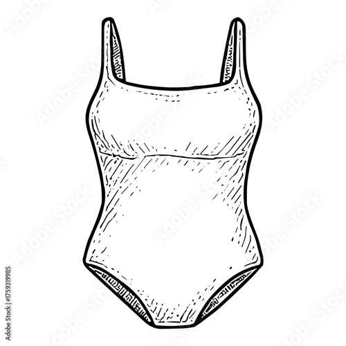 Basic One-Piece Swimsuit